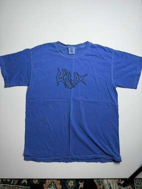 Comfort Colors Crux Graphic T-Shirt Blue Size Large